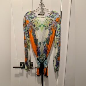 Roberto Cavalli Floral mini dress tunic